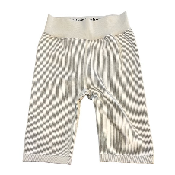 Calvin Klein Performance Thick Rib High Waist Bike Short Size Small Euc #6844